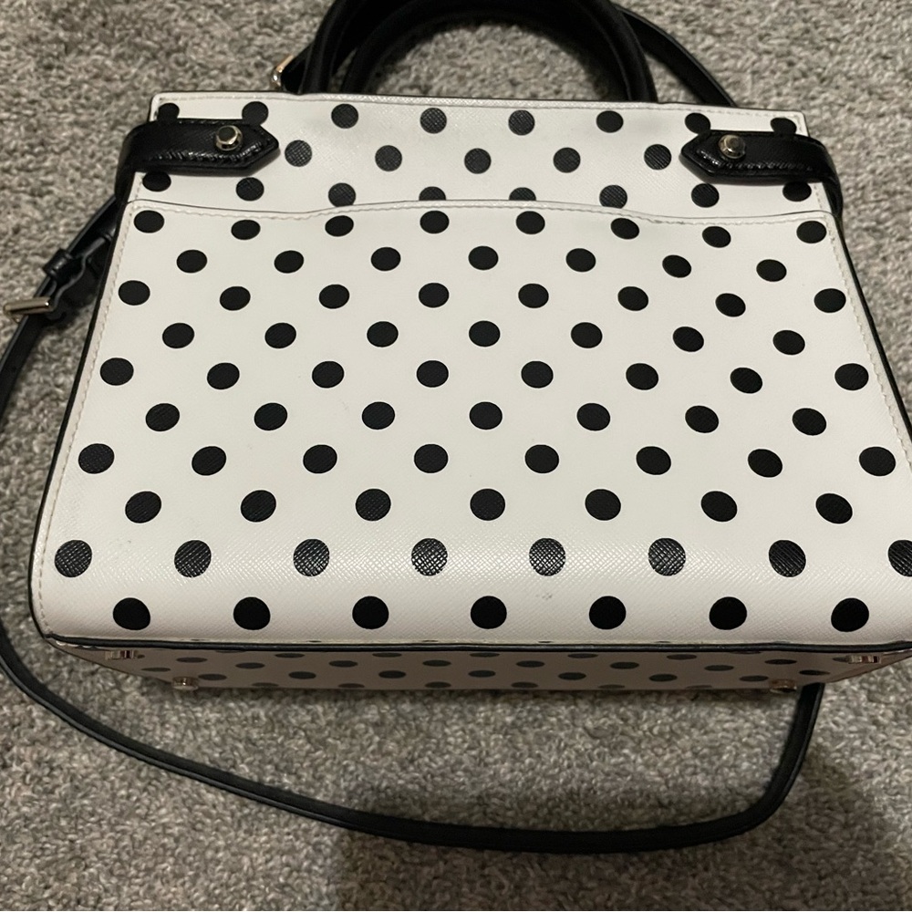 Kate Spade Black and White Polka Dot Shoulder Bag